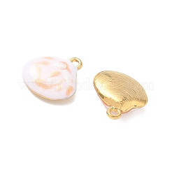 Anhänger aus Edelstahl 304 mit Emaille und Glitzerpulver&nbsp;STAS-Q119-04G-04