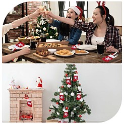Weihnachtssocken vlies besteck set taschen&nbsp;LS-AJEW-WH0329-96