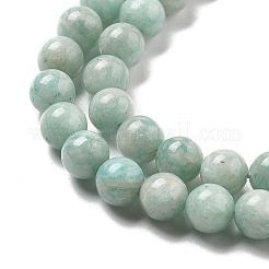 Chapelets de perles en amazonite naturelle&nbsp;G-L618-A01-6mm