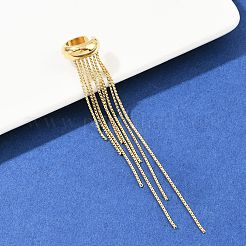 Manschettenohrringe mit Quaste aus 304 Edelstahl&nbsp;EJEW-B145-01G