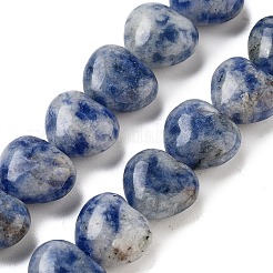 Fili di perle di diaspro macchia blu naturale&nbsp;G-B022-26C