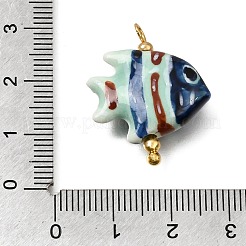 Handgemachte Porzellan-Anhänger&nbsp;PR-CBA0027-05G-04