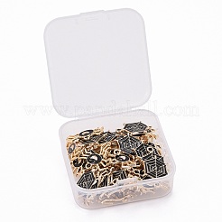 50pcs 2 Arten hellvergoldete Legierungsanhänger&nbsp;ENAM-LS0001-28LG