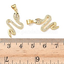Pendentifs avec zircon cubiques à micro-pavés en laiton&nbsp;KK-L243-29G-09