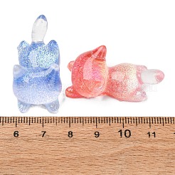 Leuchtende Cabochons aus transparentem Harz&nbsp;CRES-L045-17