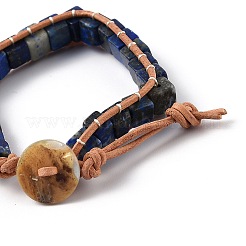 Lapis naturali perline braccialetti lazuli&nbsp;BJEW-H536-08D