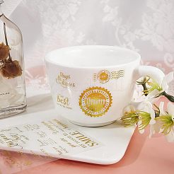 Glitter selbstklebende wasserdichte Heißprägeaufkleber&nbsp;DIY-PH0001-95