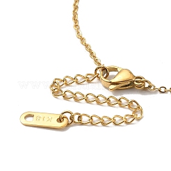 Collane con medaglione a busta in acciaio inossidabile 304&nbsp;NJEW-H024-04G-02