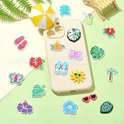 36 Stück PVC-Cabochons in 18 Stilen mit Strandmotiven&nbsp;FIND-CJ0011-23