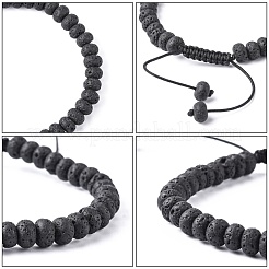 Verstellbare Nylonschnur geflochtenen Perlen Armbänder&nbsp;BJEW-F369-B11