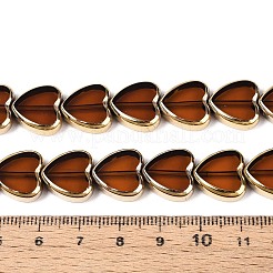 Chapelets de perles en verre électroplaqué&nbsp;X-EGLA-T021-23E
