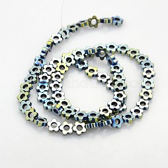 Electroplate non magnetici ematite sintetico fili di perline&nbsp;G-J217C-07