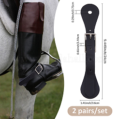 2 Paar Sporenriemen aus Leder&nbsp;FIND-FH0011-13