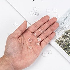 Cabochon in vetro trasparente&nbsp;X-GGLA-R026-10mm