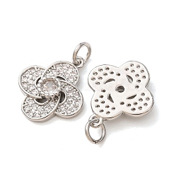 Pendentifs en laiton zircon cubique transparent&nbsp;CU-CBA2907-03C-P