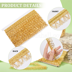 Garniture à franges en dentelle de polyester filigrane de 15 mètre&nbsp;OCOR-WH0089-13A