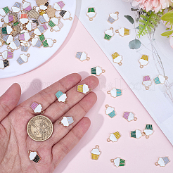 100pcs pendentifs en émail en alliage&nbsp;ENAM-SC0007-12