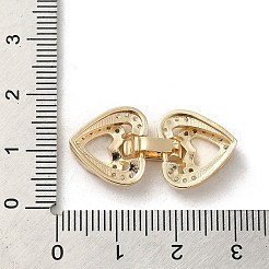 Ottone micro spianare zirconi piegare fermagli&nbsp;KK-H455-53G-01