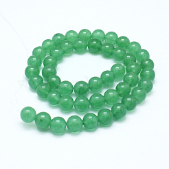 Chapelets de perles en jade de Malaisie naturelle&nbsp;G-F342-04-4mm