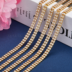 Goldene Strassketten aus Eisen&nbsp;CH-WH0009-04G-01