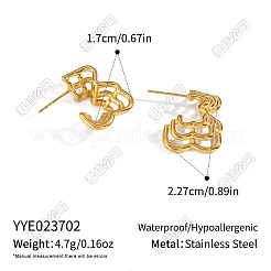 Boucles d'oreilles à clous multicouches en acier inoxydable 304 pour femmes&nbsp;GC2084