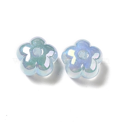 Placage uv perles acryliques irisées arc-en-ciel&nbsp;PACR-M002-05C