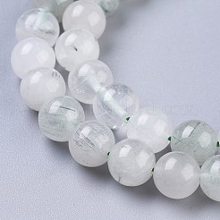 Natürlichen grünen Rutilquarz Perlen Stränge&nbsp;G-R475-013B