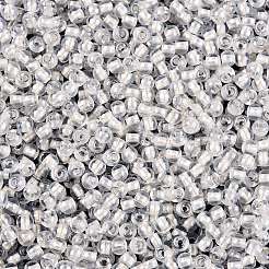 6/0 perline rotonde di vetro trasparenti all'interno colorate&nbsp;SEED-N006-004A