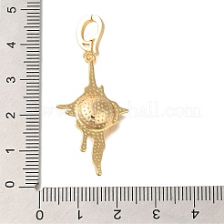 Messing europäische Anhänger Charms Bügel&nbsp;KK-K388-53G