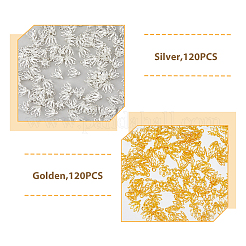 240 pz. 2 colori di perline in ottone&nbsp;KK-HY0003-05