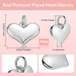 10 Stück Rack-Plating-Messing-Charms&nbsp;KK-BBC0014-27P