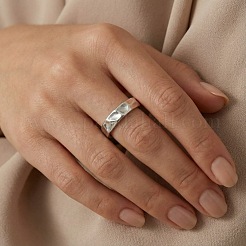 Anillos de dedo de acero inoxidable 304 texturizados&nbsp;WG37848-04