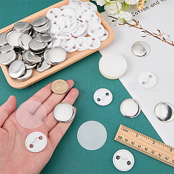 Piezas planas redondas para botones de sublimación en blanco&nbsp;IFIN-WH0011-79B