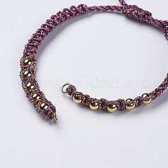 Fabrication de bracelet tressé en polyester&nbsp;MAK-K018-B02