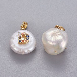 Pendenti con perle d'acqua dolce coltivate naturali&nbsp;KK-L187-B-01D