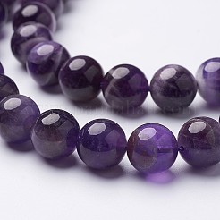 15 Zoll runde natürliche Amethystperlenstränge&nbsp;X-GSR12mmC062