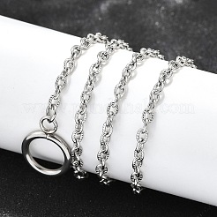 Collares de cadena de cable de acero inoxidable 304 resistentes al deslustre&nbsp;NJEW-JN01471
