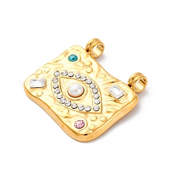Pendentifs en strass en acier inoxydable 304&nbsp;STAS-I331-04G