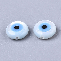 Perlas de concha de nácar de concha blanca natural&nbsp;X-SSHEL-N034-51