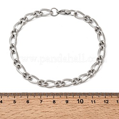 201 Figaro-Kettenarmbänder aus Edelstahl&nbsp;STAS-T077-04P