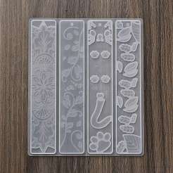 Rechteckige DIY-Lesezeichen-Silikonformen&nbsp;DIY-G113-01B