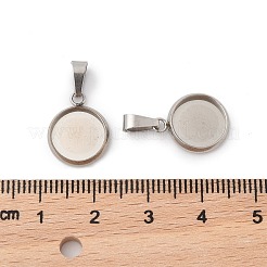 Pendentifs cabochons en acier inoxydable 304&nbsp;STAS-I328-01C-P