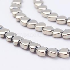 Electroplate non magnetici ematite sintetico fili di perline&nbsp;G-F510-25