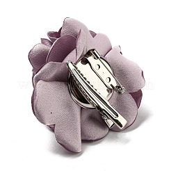 Broche de flor rosa de tela para mujer&nbsp;JEWB-B011-01C