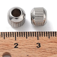 Anlaufgeschützte Perlen aus 303 Edelstahl&nbsp;STAS-Q302-22C-P