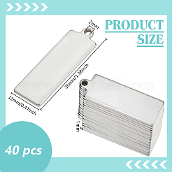 40 pendentif en acier inoxydable 201&nbsp;STAS-BC0004-06A