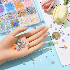DIY-Kits zur Herstellung von Stretch-Armbändern aus leuchtenden Acryl- und Kunststoffperlen&nbsp;DIY-YW0011-66
