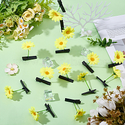 40 pieza de pinzas para el pelo de cocodrilo de hierro y resina de girasol&nbsp;PHAR-ME0001-03
