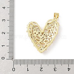 Pendentifs en laiton zircon cubique transparent&nbsp;KK-B141-03G-02