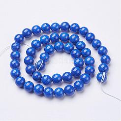 Natur Mashan Jade runde Perlen Stränge&nbsp;G-D263-8mm-XS08